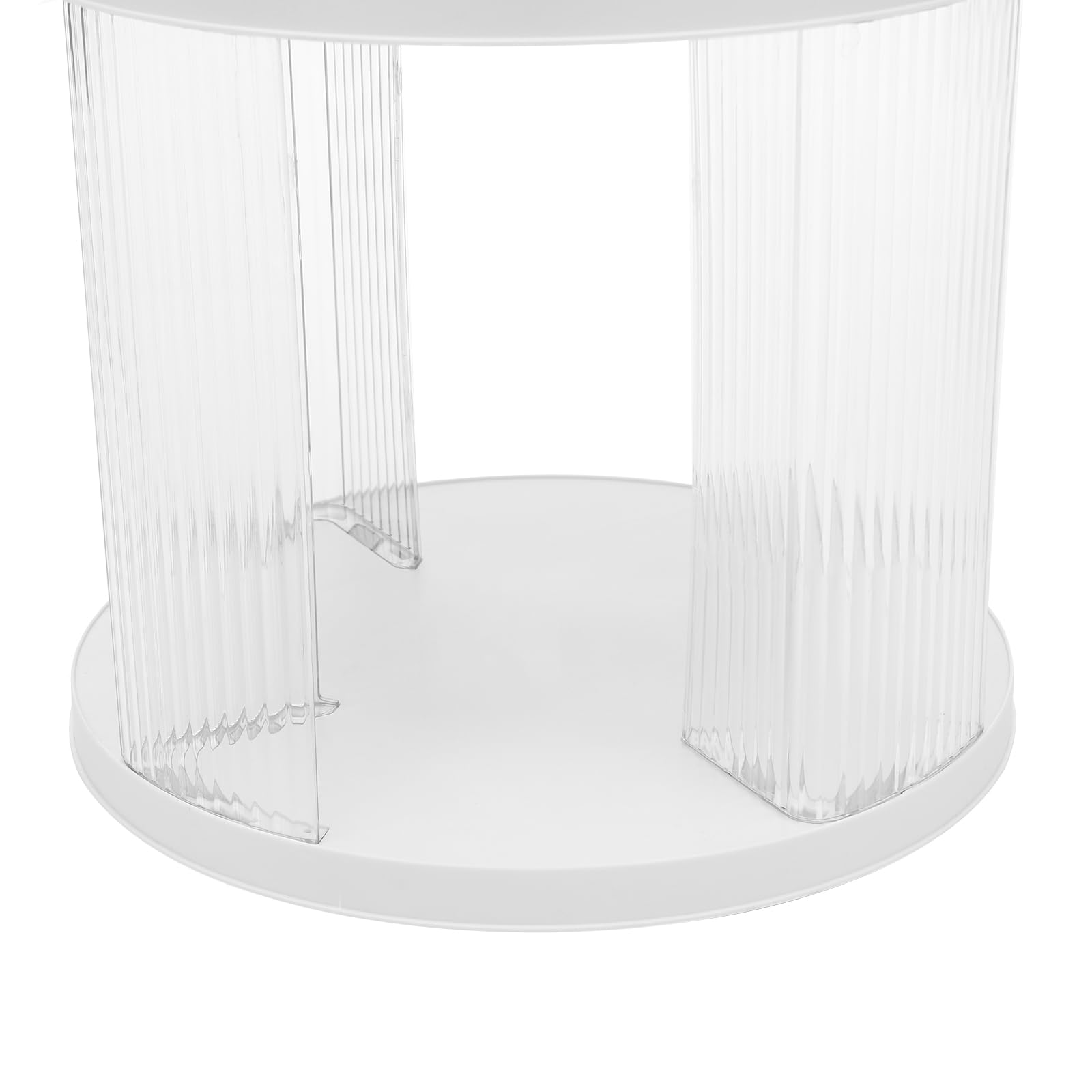 Libreria girevole moderna a 360°, libreria a 5 livelli, per studio, dormitorio, caffè, tè, bianco, 40,5 x 168,5 cm