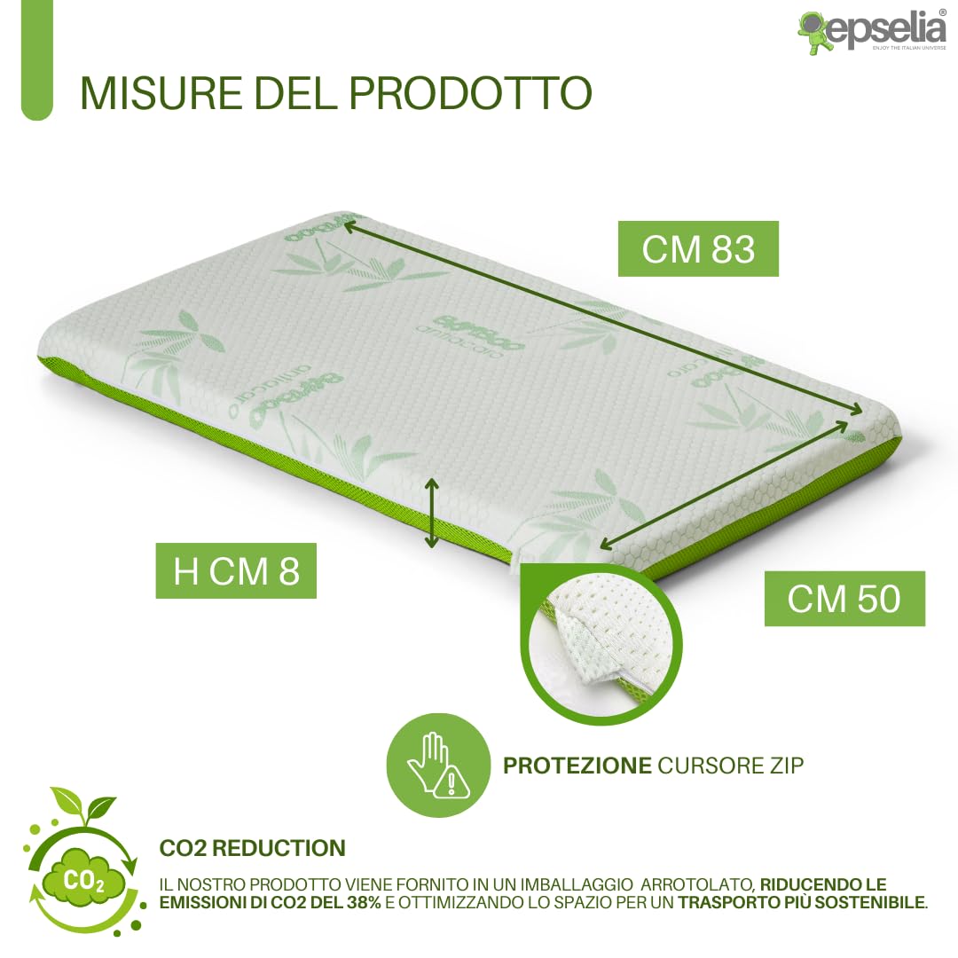 Materasso Gemello Nestl Green Tea In Memory Foam Grafite 20 Cm, Traspirante E Rinfrescante, Con Infusione Di Tè Verde, Certificato CertiPUR-US, Senza Fibra Di Vetro. Confezionato Sottovuoto. - 4