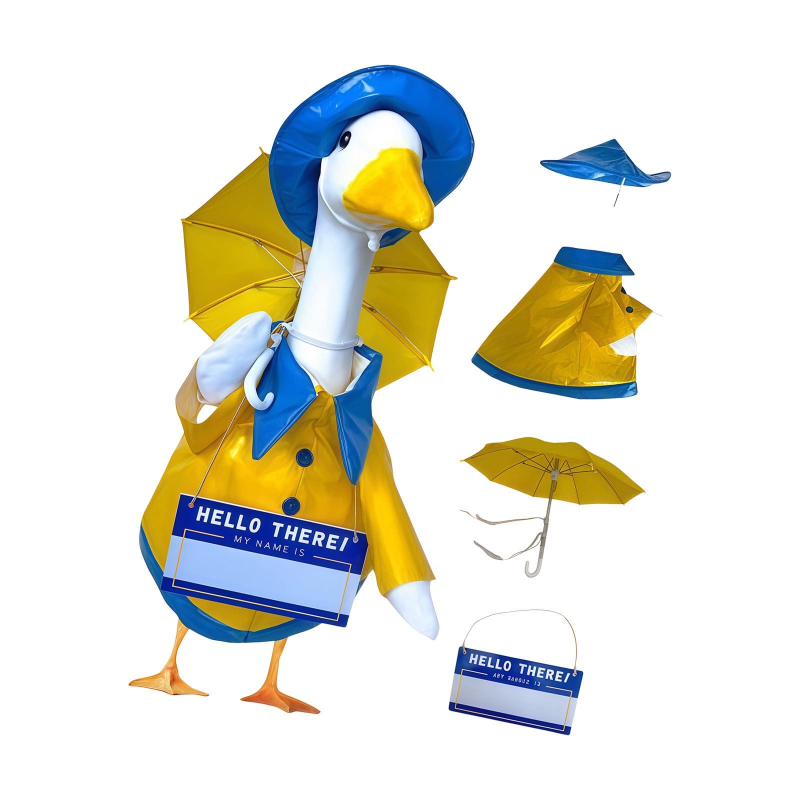 Tsophreniq Geese Statue Dress Up Set Sturdy Polyester Fabric Geese Costume Perfect for Patio and Garden Decoration Decor Decoration Set
