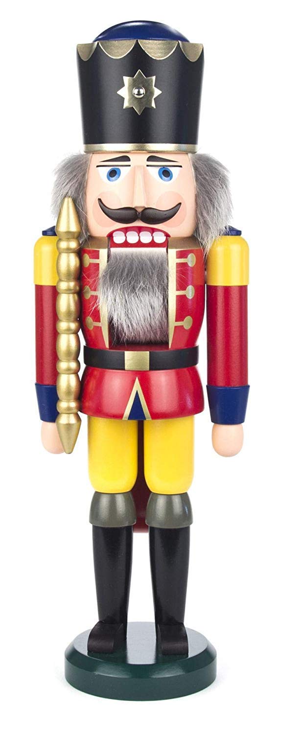 Boîte à trésor en bois rouge jaune Rudolphs grand coffret de rangement en bois