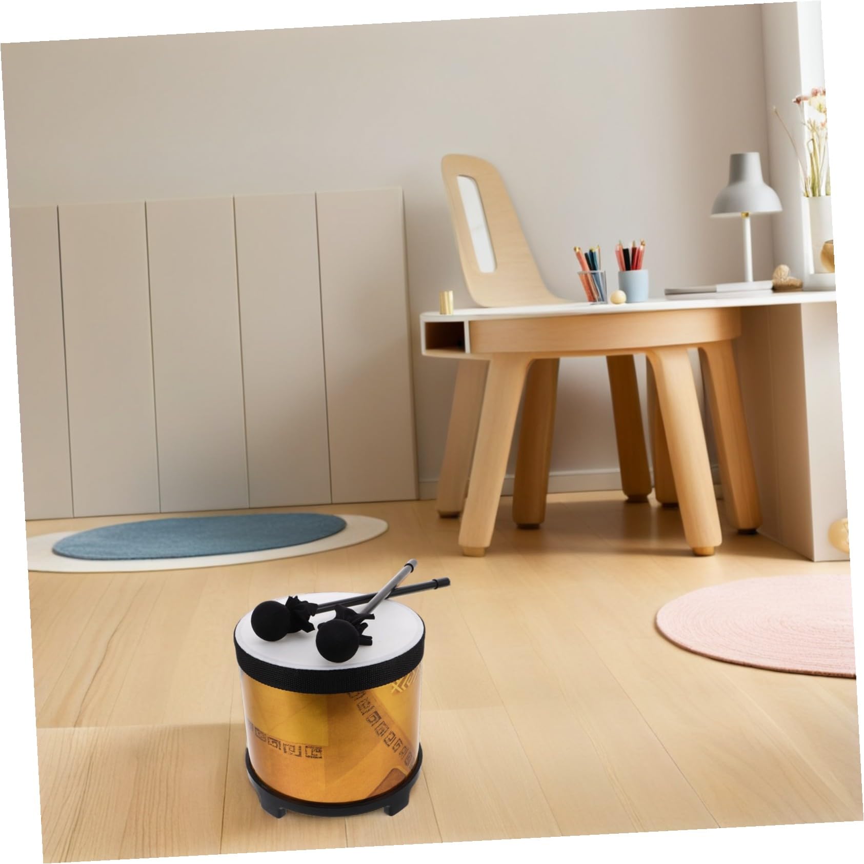 Tambour D’Apprentissage Musical pour Garçon et Filles Dhd8-1, 1 Set