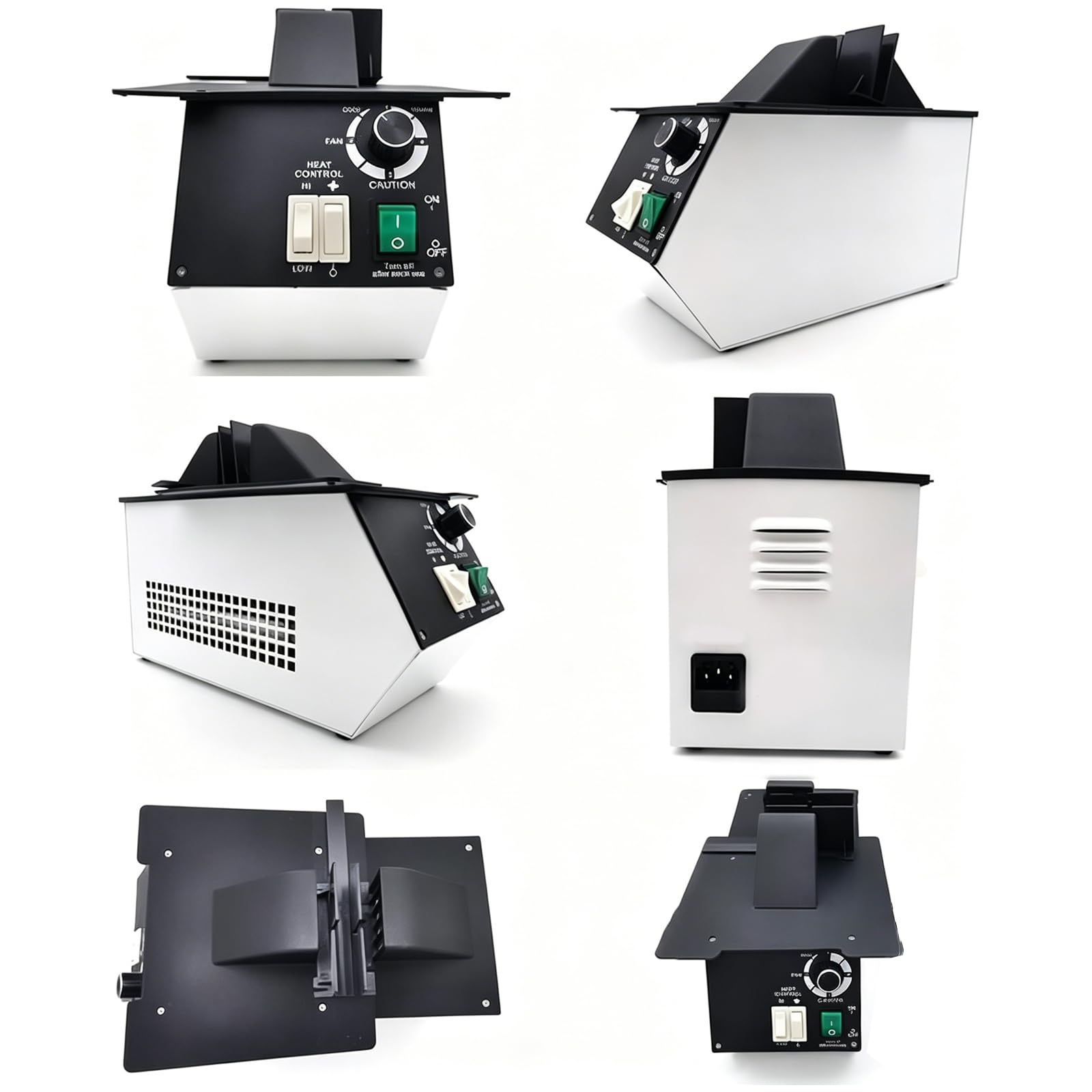 Equipo de calefacción para gafas, calentador de temperatura ajustable de 1500 W para marcos de gafas ópticas, cambio de calor y frío para marcos de gafas y resina no metálica
