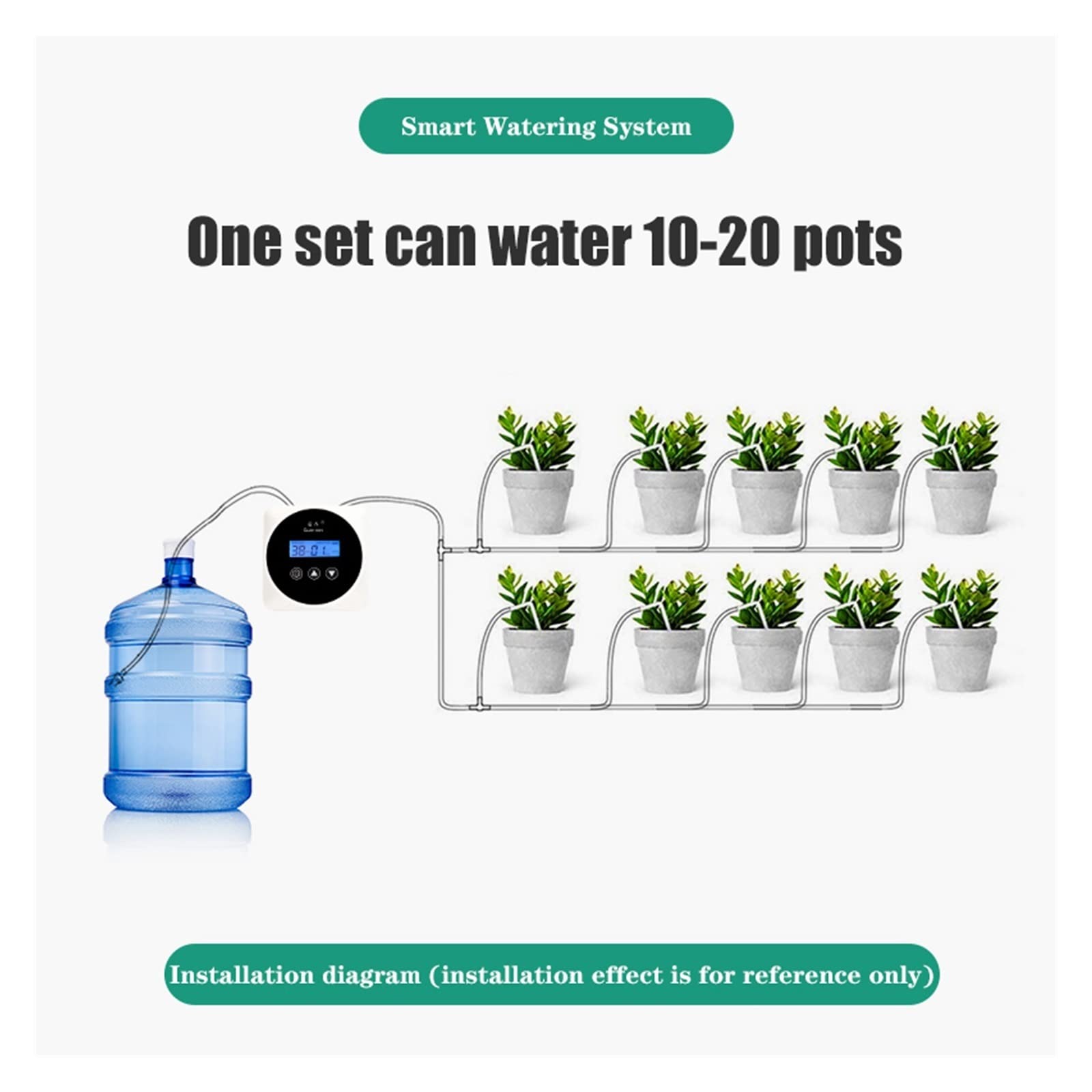 Inteligentny system nawadniania kroplówki roślina szklarnia automatyczna podlewanie Timer Garden Water Controllera Wodakowe urządzenie(15pot Watering kits)