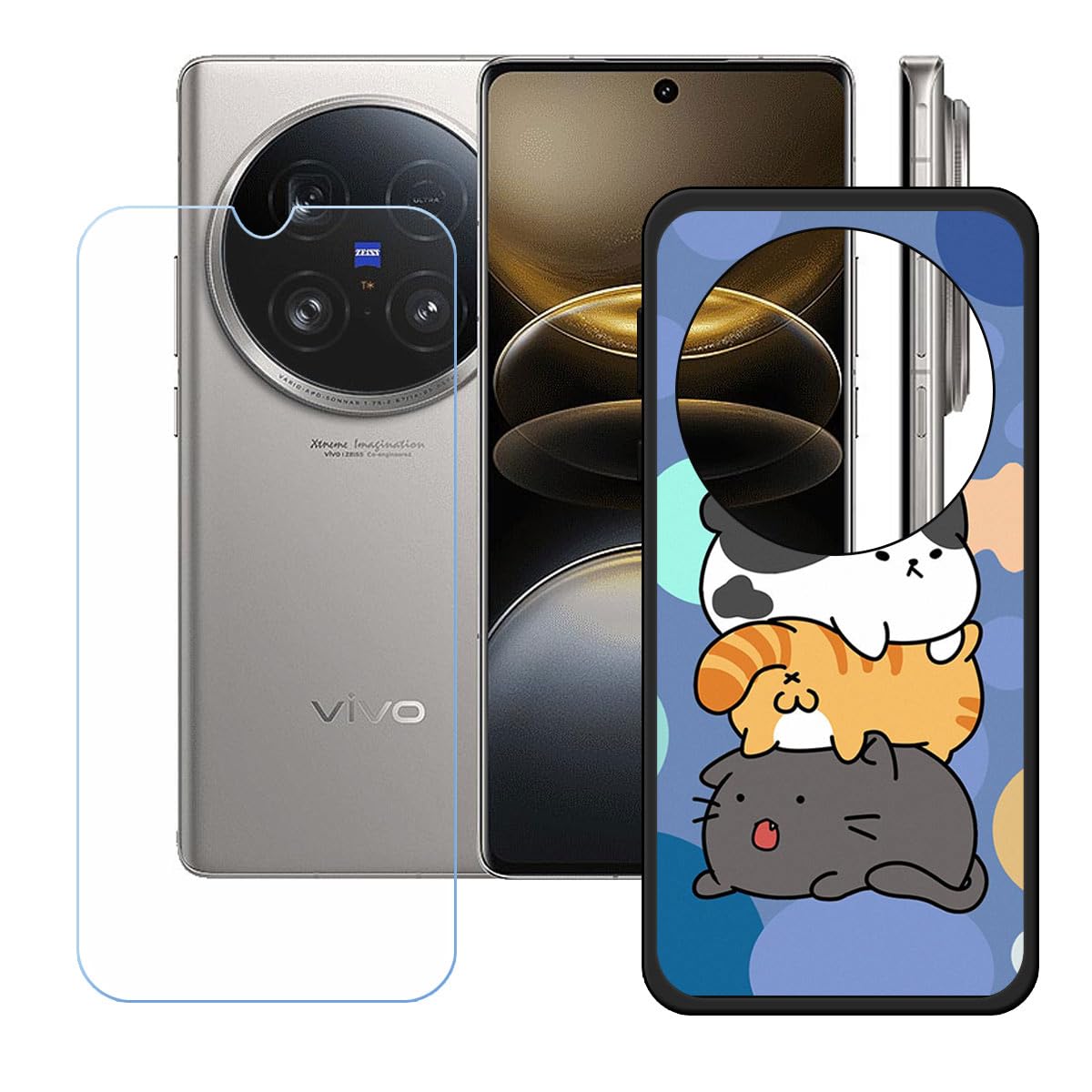 Amazon.co.jp: BMPNLSZ 適用 Vivo X100 Ultra+HD強化ガラスに適した