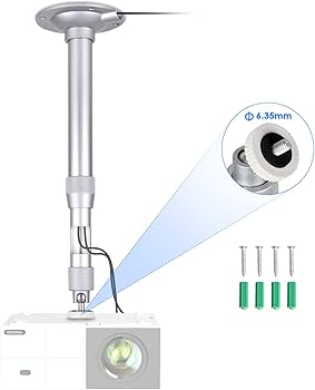 Amazon.co.jp: YOWHICK プロジェクター台/天吊金具 耐荷重5kg 高さ38cm