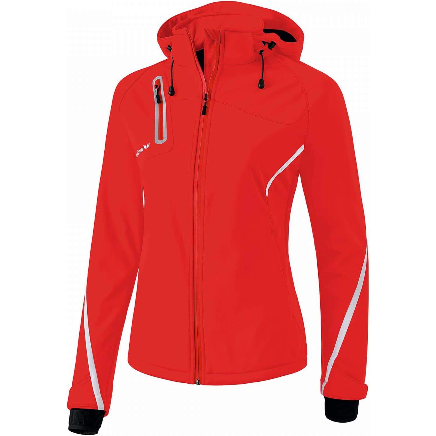 Erima Women Outdoor Basics Softshell Jacket Function - red/white, 38