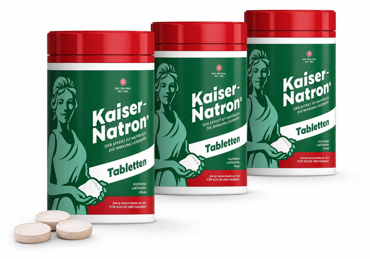 Holste Kaiser - Pastillas de natrón (3 unidades, 100 g)