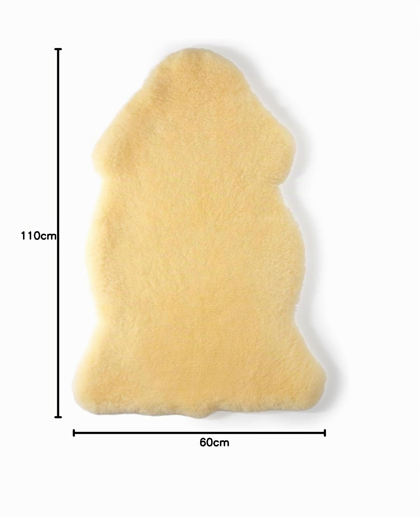 Hofbrucker® 100% XL Bio Merino Baby Schaffell Teppich echtes Lammfell aus Bayern medizinische Gerbung Öko Tex 100-110 cm ökologisch Hergestellt in Bayern
