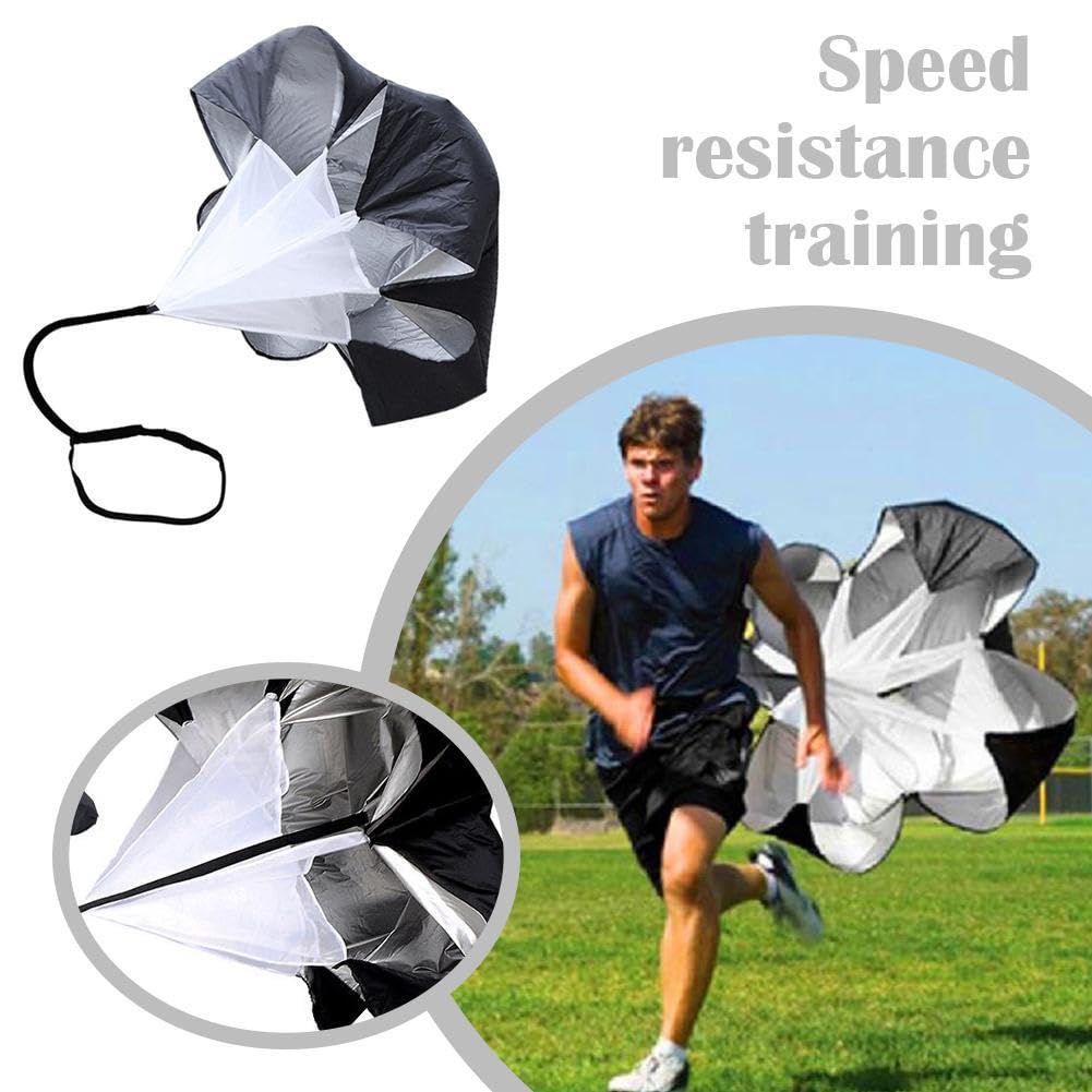 Geschwindigkeitstraining, Widerstands-Fallschirm für Lauftraining, Zug-Fallschirm, Fußball, Zubehör, Ausrüstung, Geschwindigkeits-Fallschirm, physisch