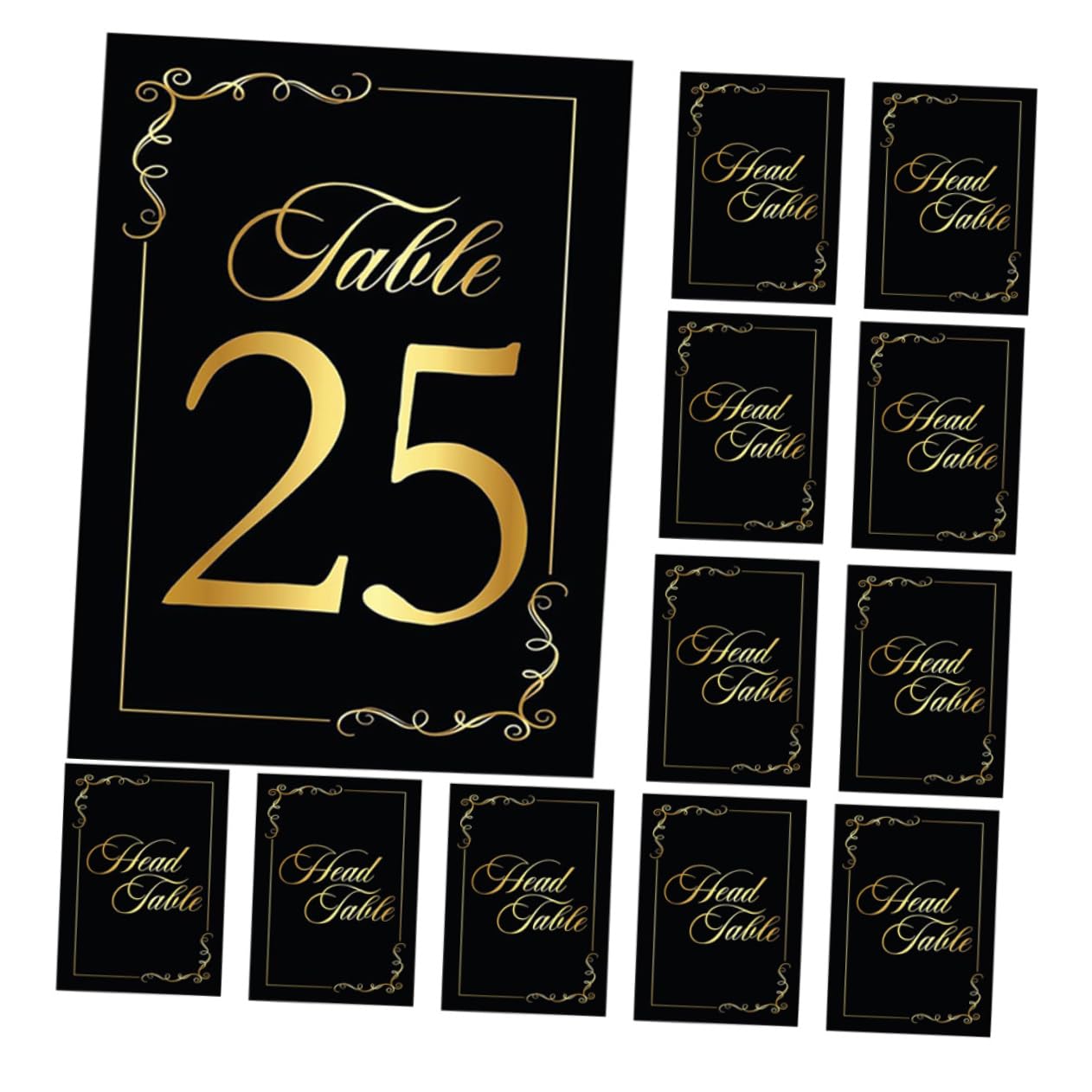 4 Sätze Tischkarten Aus Doppelseitige Platzkarten Mit Goldener Prägung Für Hochzeiten Und Feiern Tischnummern Für Besondere Anlässe 30 Stück * 4