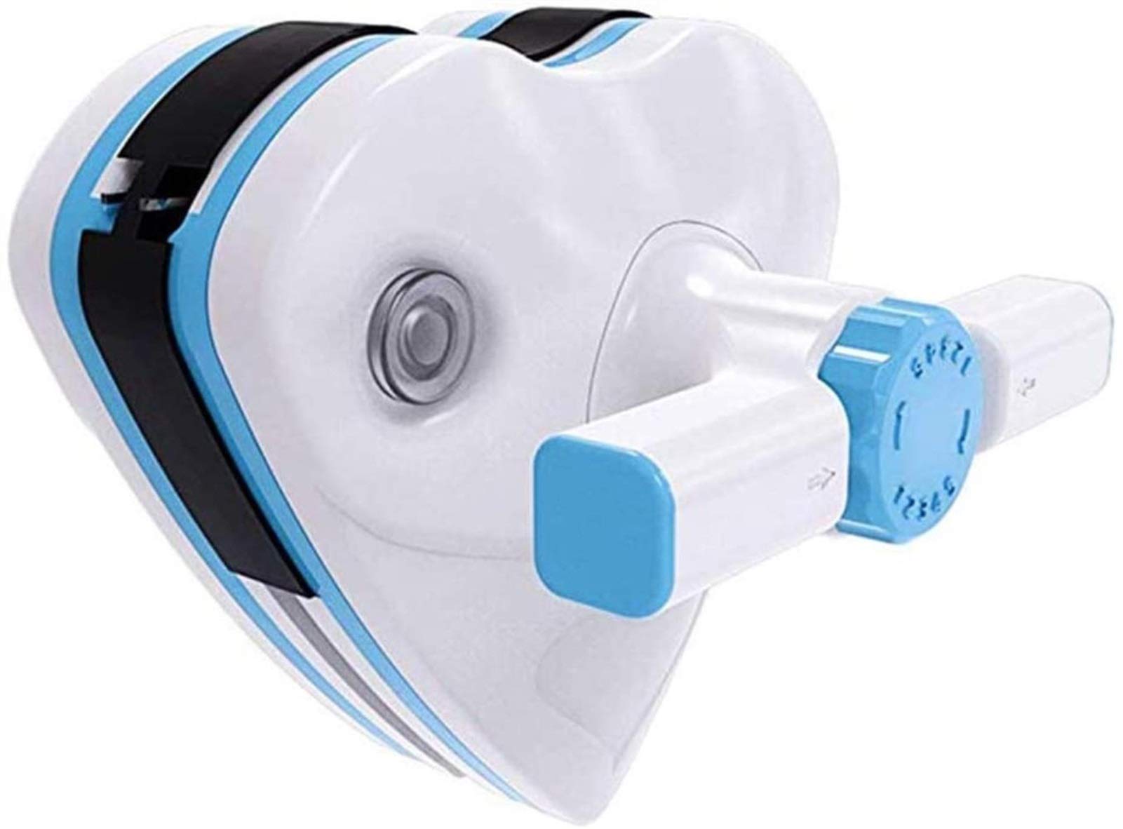 Lave-vitre magnétique double face bleu pour nettoyer les fenêtres sans traces