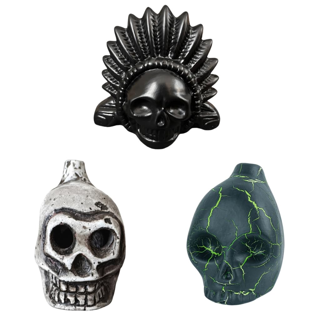 Auténtico silbato azteca ruidoso de guerra azteca para accesorios de broma de Halloween