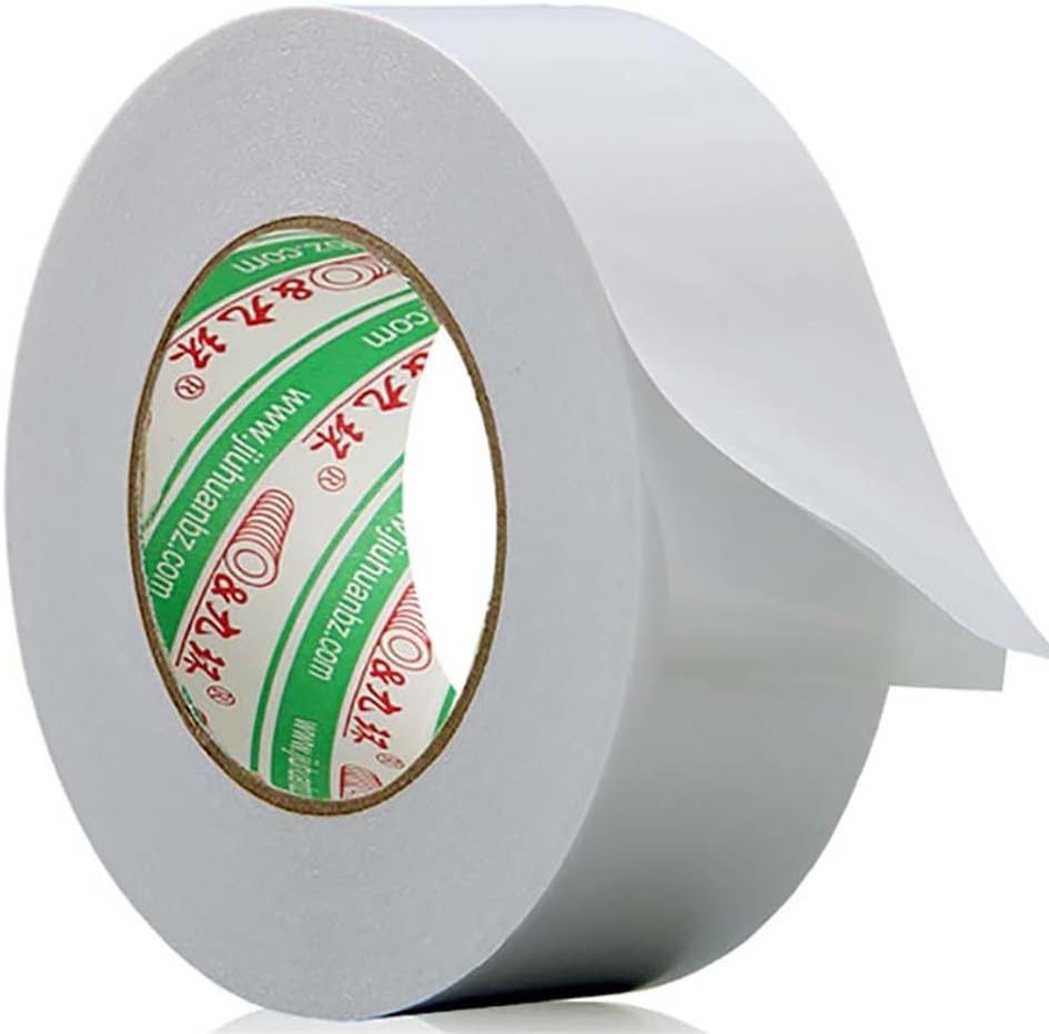 Premium Indoor Outdoor Carpet Tape-Double Sided Tape, zggzerg® Removable Carpet/Heavy Duty,Leaves No Residue,Mat, Rug Cloth Tape,White 2 inch x 30yard