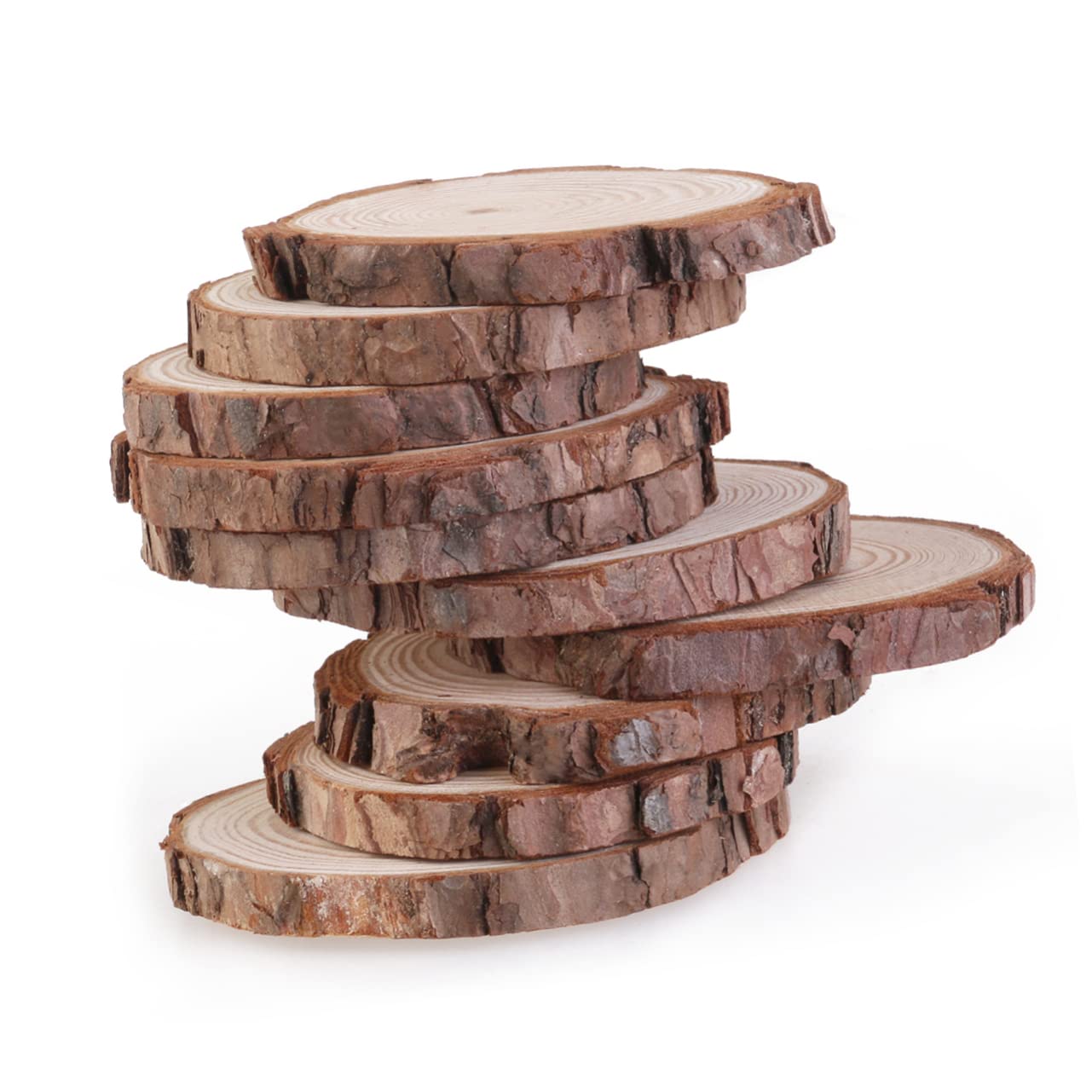 NUOBESTY 15stücke Holzscheiben Für Bastelprojekte Natürliche Baumscheiben Für Hochzeitsdekorationen Tischnummern Und Kreative Handarbeiten