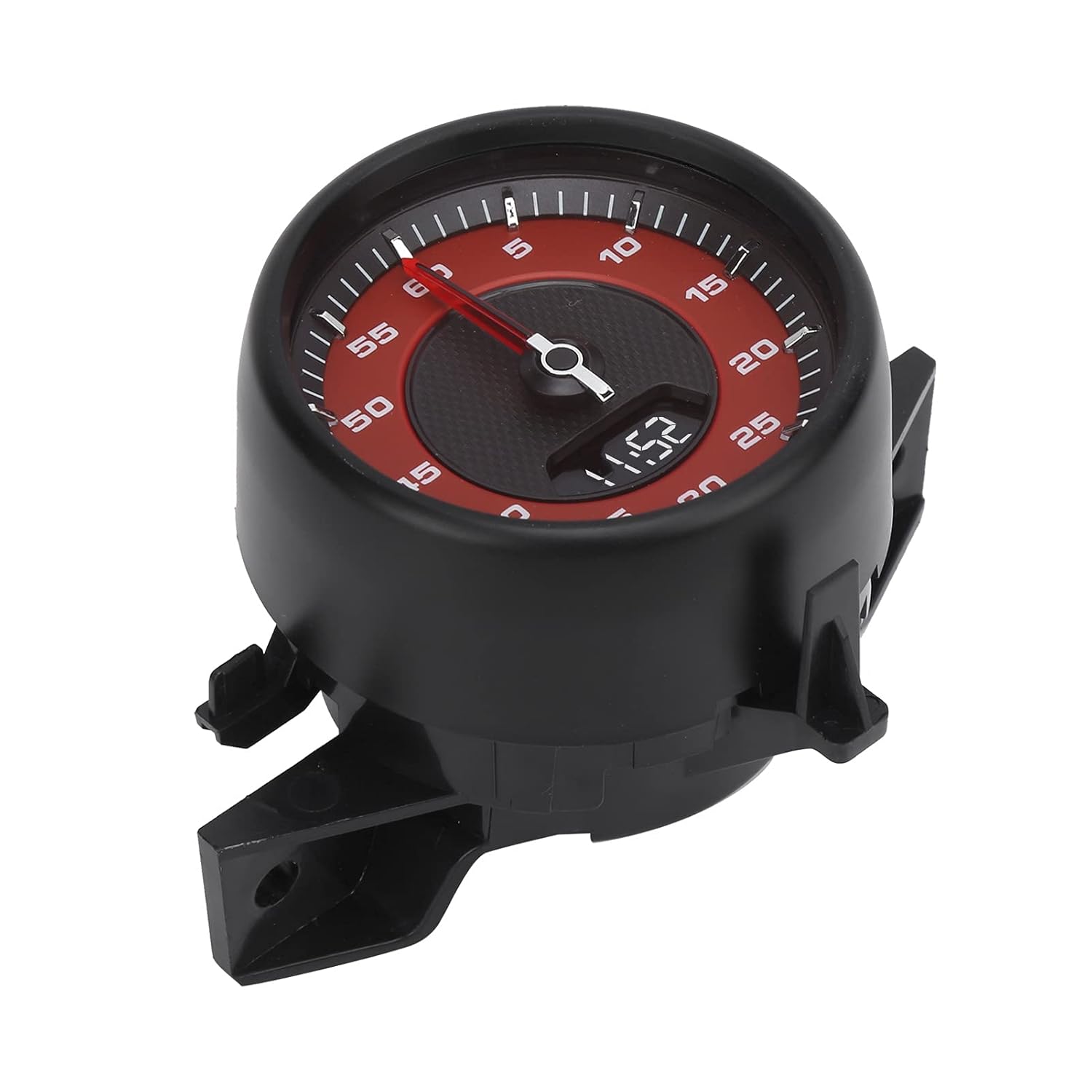 Dashboard Car Clock, ABS Gauge Clock Car Dashboard High Accuracy for 2017-2020 (Red)