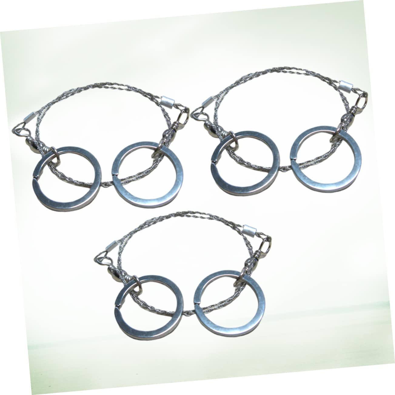 DOITOOL 3sets Survival Saw Stainless Steel Outdoor Hiking Portable for Backpacking 3pcs*3