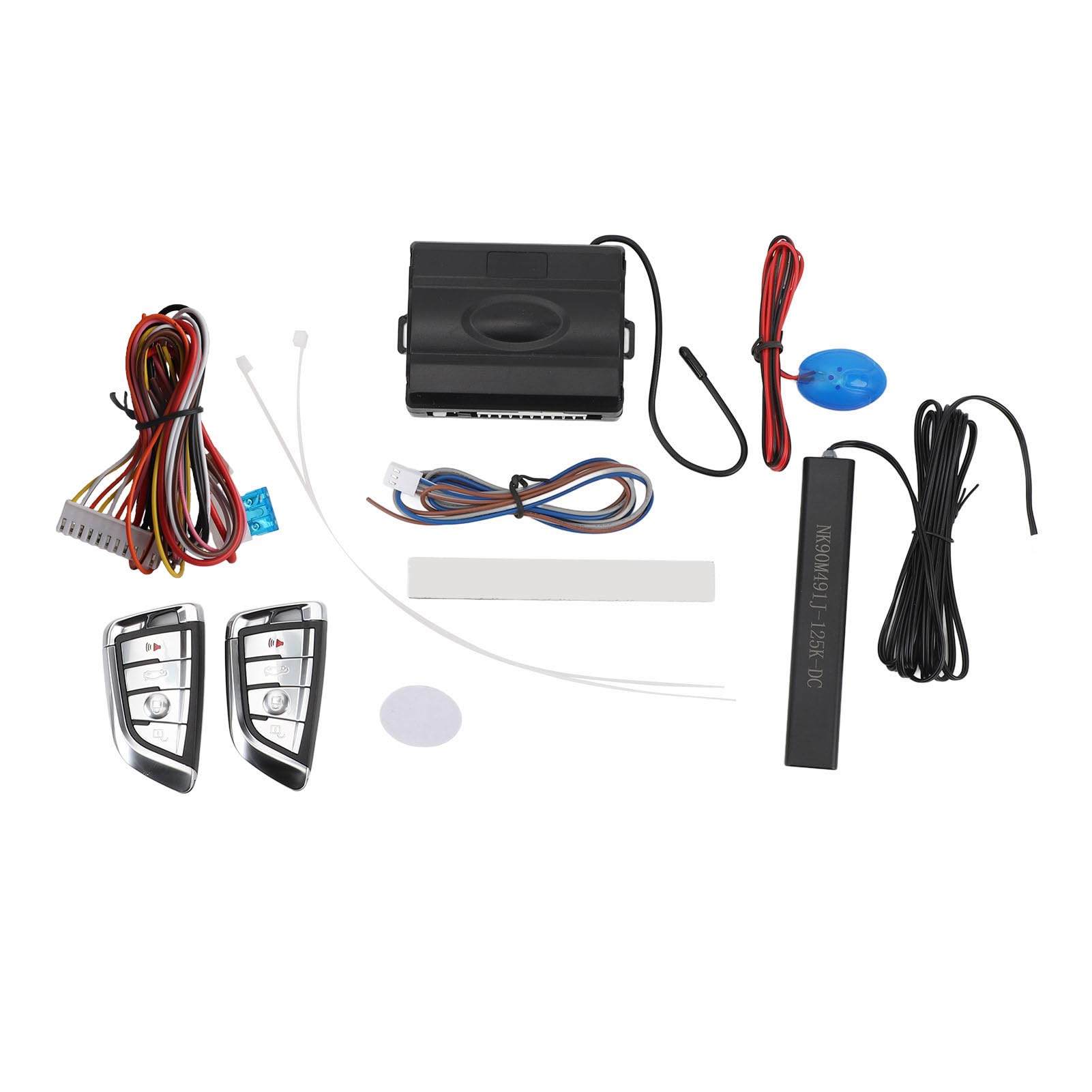 CHICIRIS di Accesso Senza Chiave PKE 12V DC, Antifurto Auto ABS con Allarme