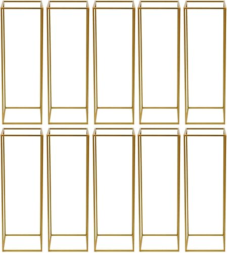 Miniatura 3 de 10 Pcs Gold Vases for Centerpieces Metal 9Flower Vases Stand Wedding Centerpieces for Tables Decorations Flower Display for Arrangement Wedding