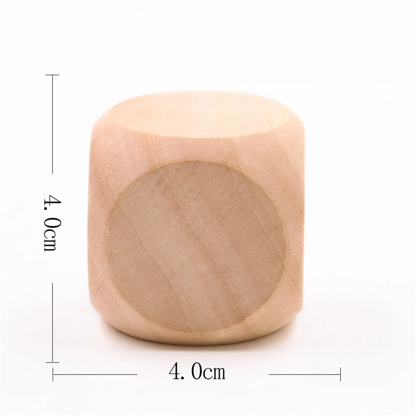 50 dados de madera en blanco 40 mm y 6 caras for manualidades, fiestas, juegos familiares, impresión, grabado, juguetes for niños, cubos, accesorios entretenimiento