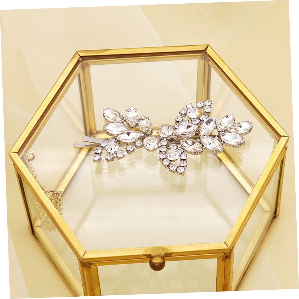 Didiseaon 10 Pièces pince à cheveux strass curly hair barrettes accessoire de cheveux pour femmes pinces à cheveux en cristal pinces à cheveux filles accessoires de cheveux de mariage amende