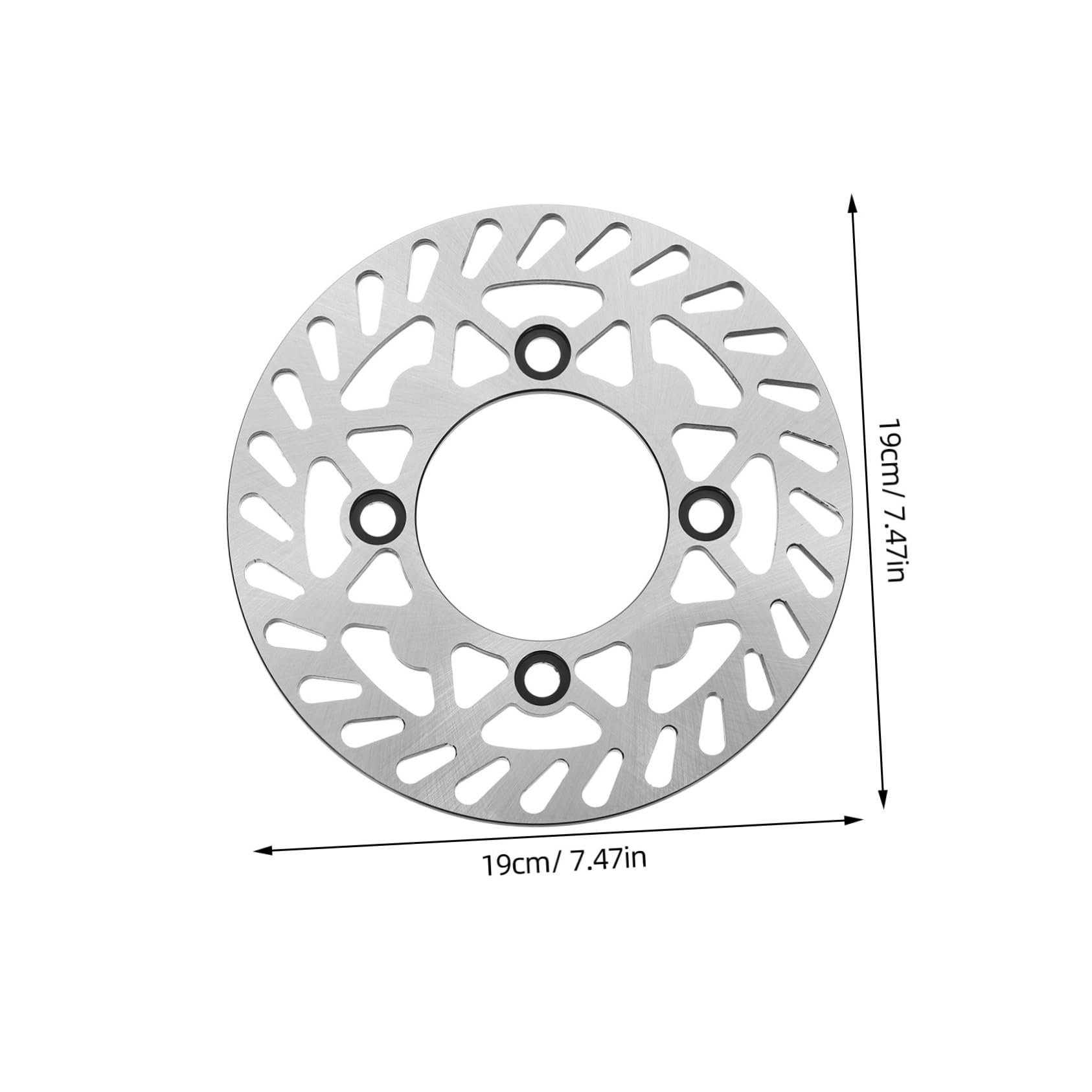 Clarks Cycle Systems CFR-02 Lightweight Floating 6-Bolt Disc Brake Rotor, Black, 180mm