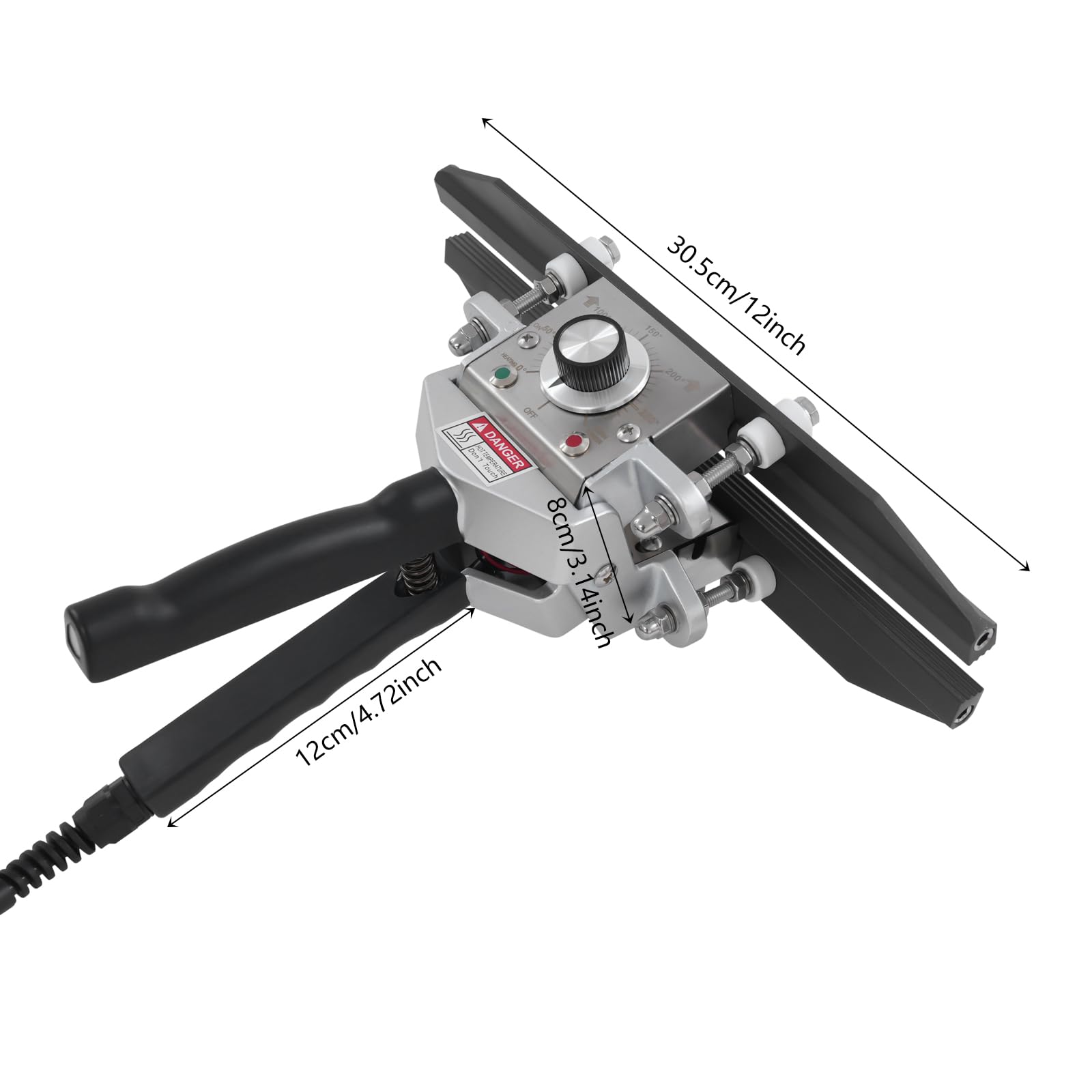 Handheld Crimp zgrzewarka 500 W do zgrzewania worków, 0-300°C, ręczna zgrzewarka do grubych worków z folii aluminiowej, papieru typu kraftowego