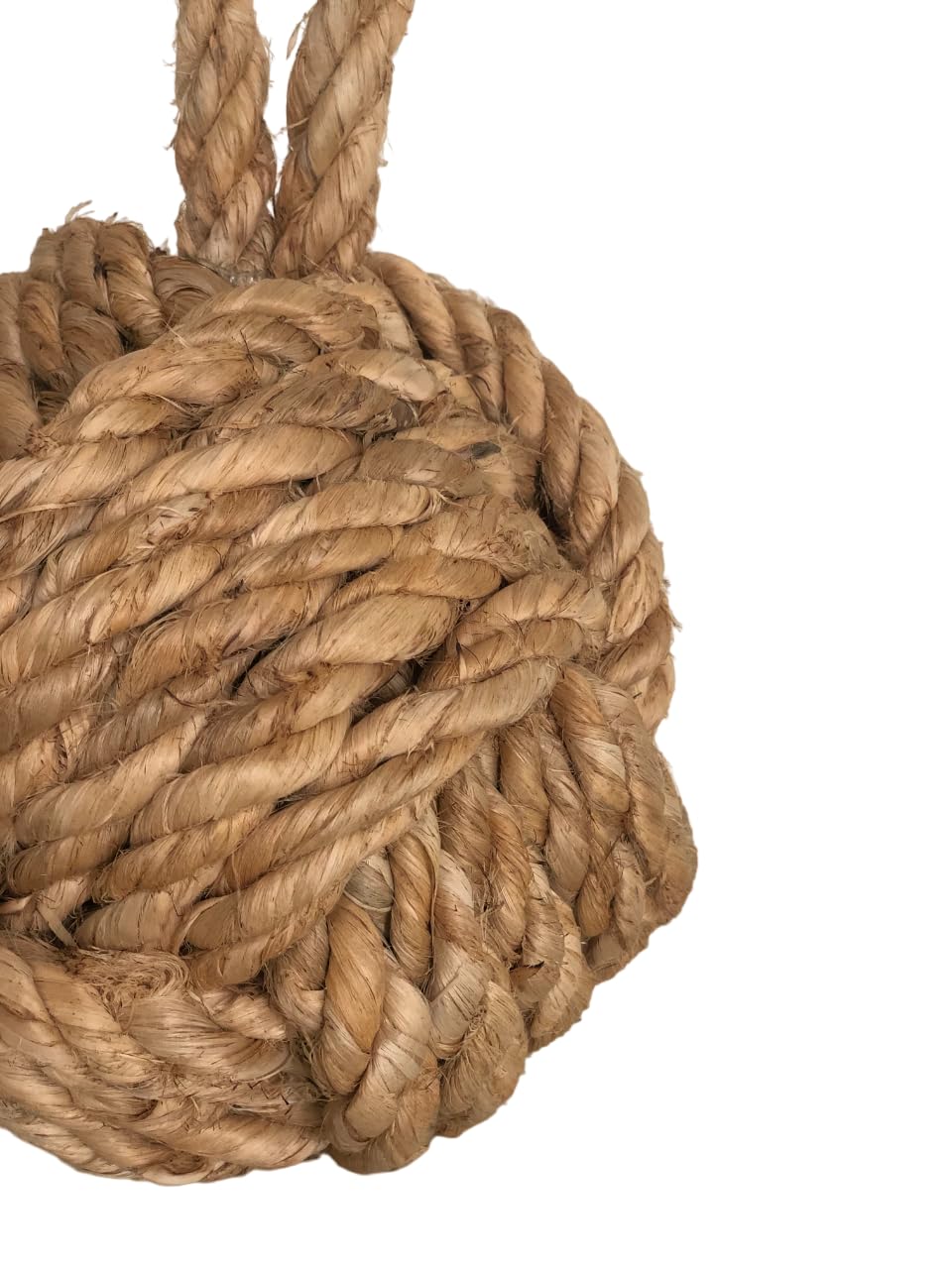 Decorative Knot Jute Rope Door Stopper Or Bookend Design by Nauticalmart