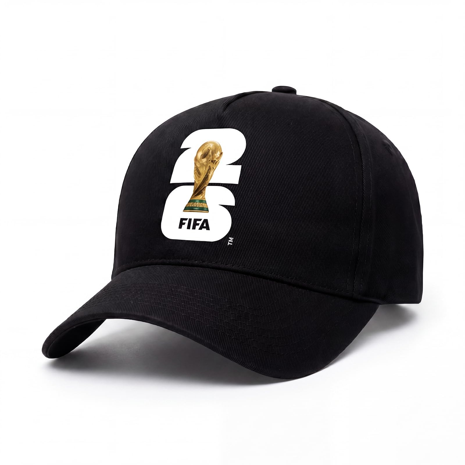 Covbozk FIFA World Cup 2026 Baseball Cap, Cotton Adjustable Soccer Fan Hat, Football Sports Cap for Men Women Outdoor Travel (Black)