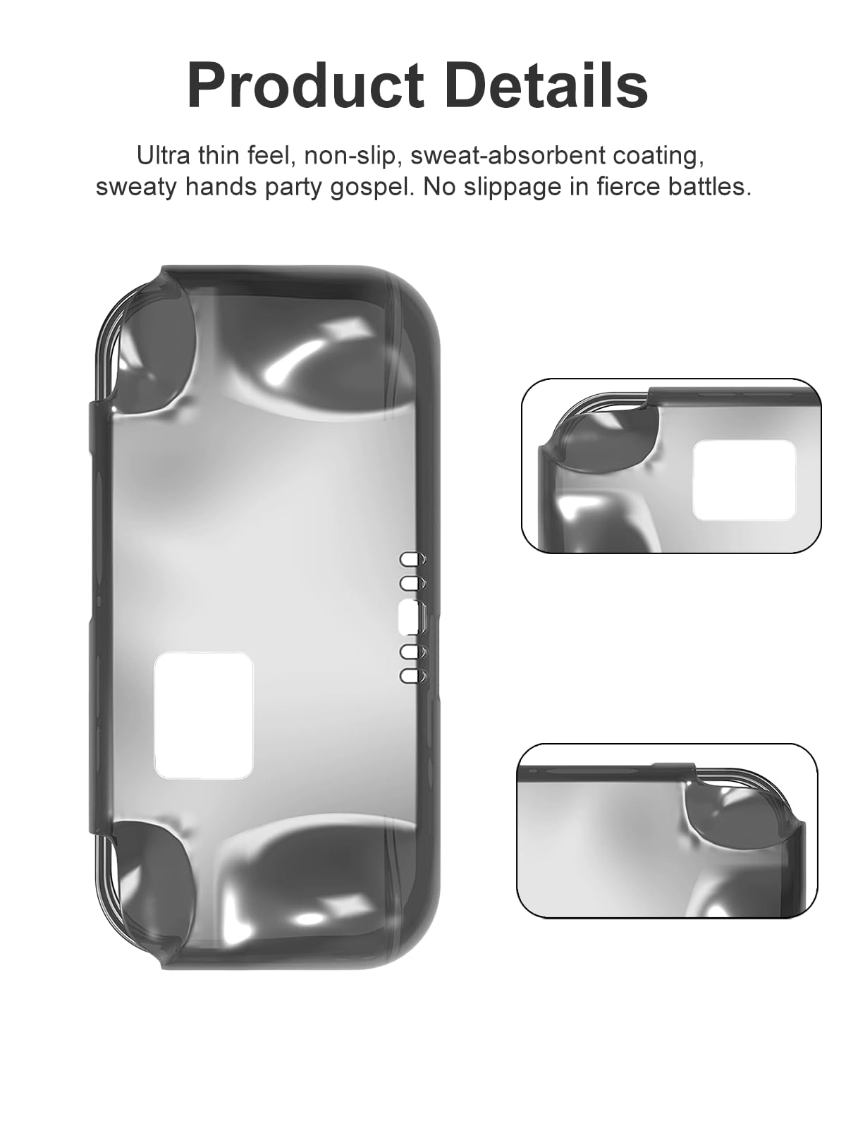 Custodia per console palmare Anbernic RG476h / RG 476H, materiale TPU resistente ed ecologico, ritagli precisi, resistente agli urti, trasparente