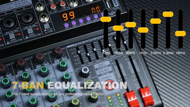 配信機器・PA機器・レコーディング機器 BOMGE 06A Professional 6 Channel Mixer 61EbyuMe03L.jpg