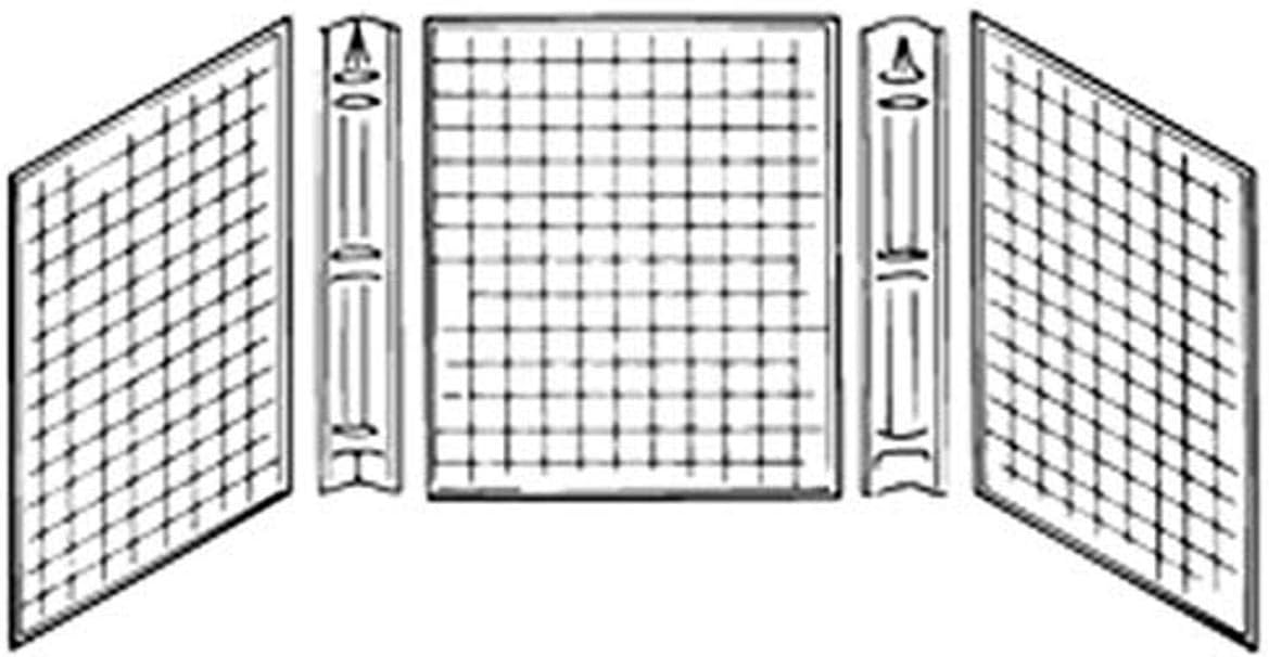 Kinro CompositesWHT-CWS27STD-SPK White Corner Caddy Tub Surround - Piece of 3