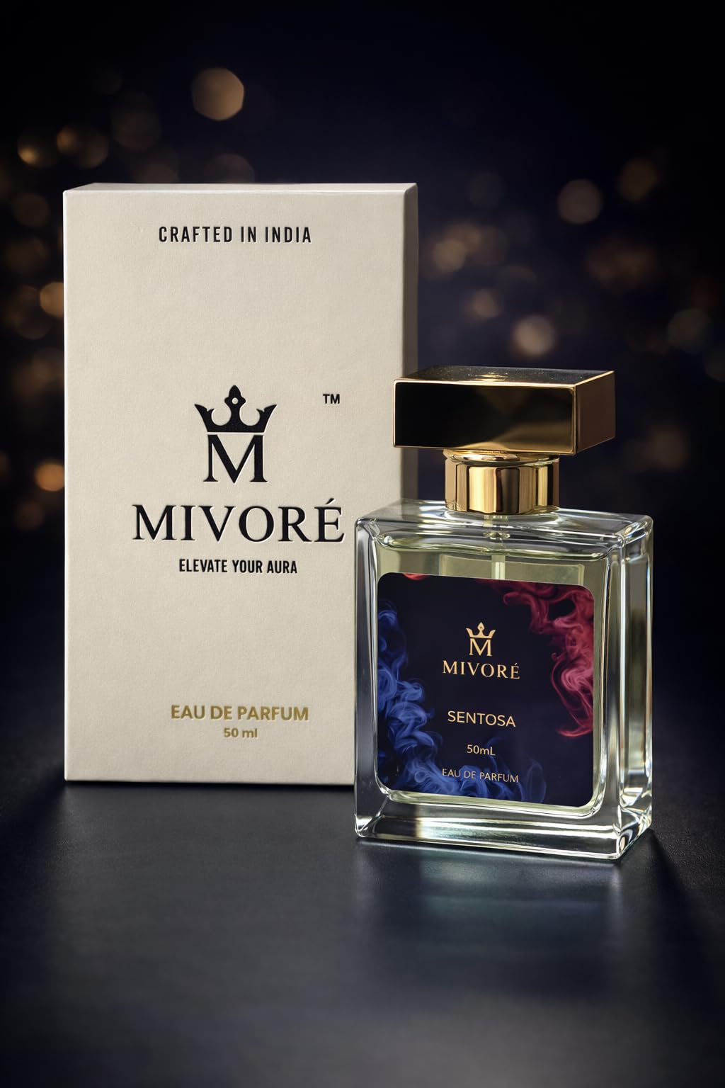 MIVORÈ Sentosa Eau De Parfum 50ml – Long Lasting Luxury Oud & Vanilla Perfume for Men & Women | Sweet Caramel, Honey & Musk Fragrance PRSFG-71 2