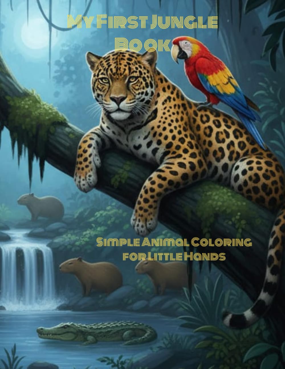 My First Jungle Book: Simple Animal Coloring for Little Hands