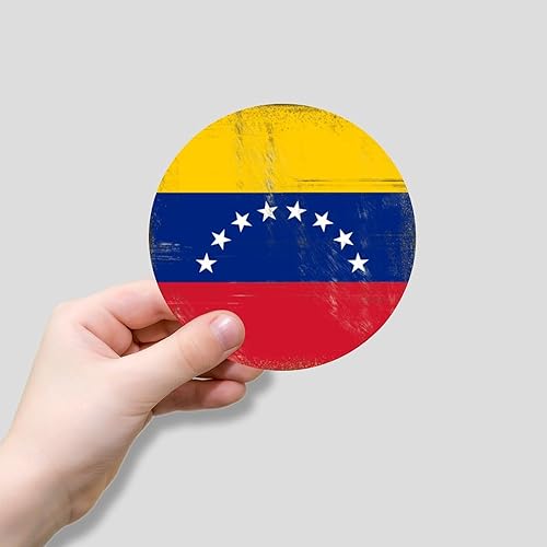 Miniatura 3 de Calcomanías de vinilo con la bandera de Venezuela, calcomanías de orgullo nacional, calcomanías de regalo patriótico, calcomanías de vinilo Kawaii
