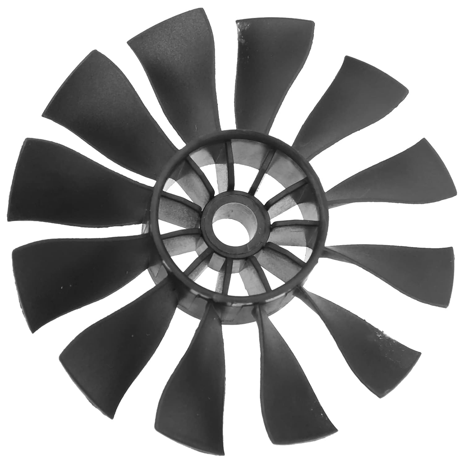 Wentylator kanałowy RC 50 mm/2,0 cala, wytrzymały czarny plastikowy wentylator z kanałem spiralnym 12 łopatek kanał do RC Mini EDF Model samolotu Miniaturowe systemy wentylacyjne