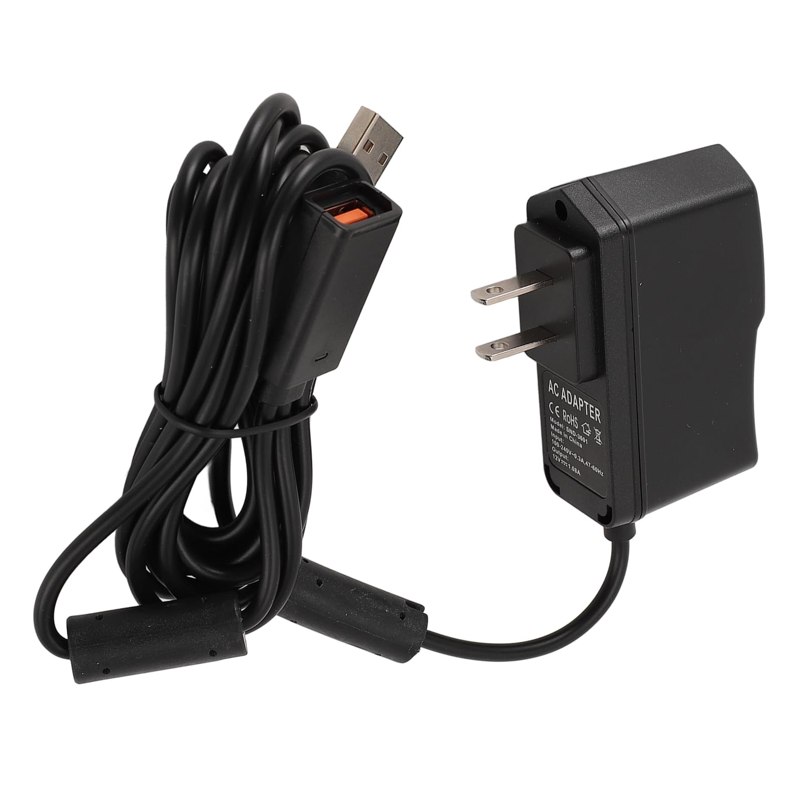 ASHATA USB to AC Power Supply PC Adapter, 12V 1.08A Power Supply Adapter, Video Game Console Power Supply Adapter for Kinect Sensor Systems (US)