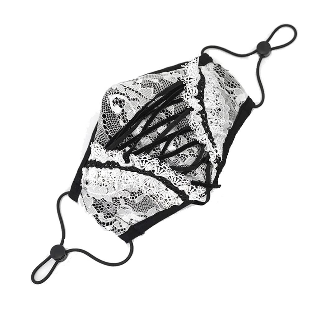 DEVIL SHACKLES Gothic Accessories Lace Lace Lolita Strap Adjustment Mask Halloween Party Ball Accessories