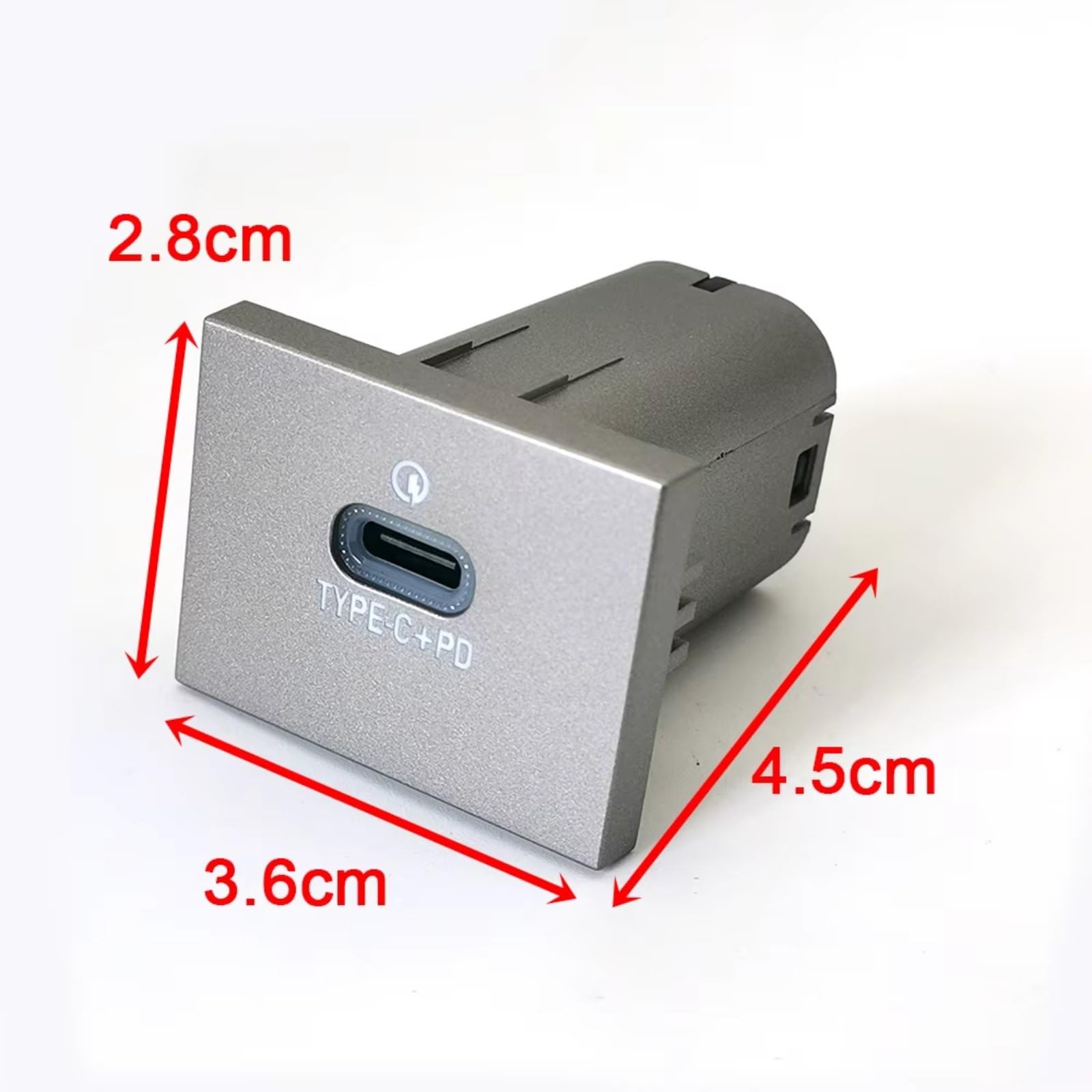 Porta USB Center Compatibile Con Ford Per Focus 2 2004-2011 Auto Presa Ricarica Dual QC3.0 PD Presa Ricarica Veloce Telefono Tipo C Ricambi Auto
