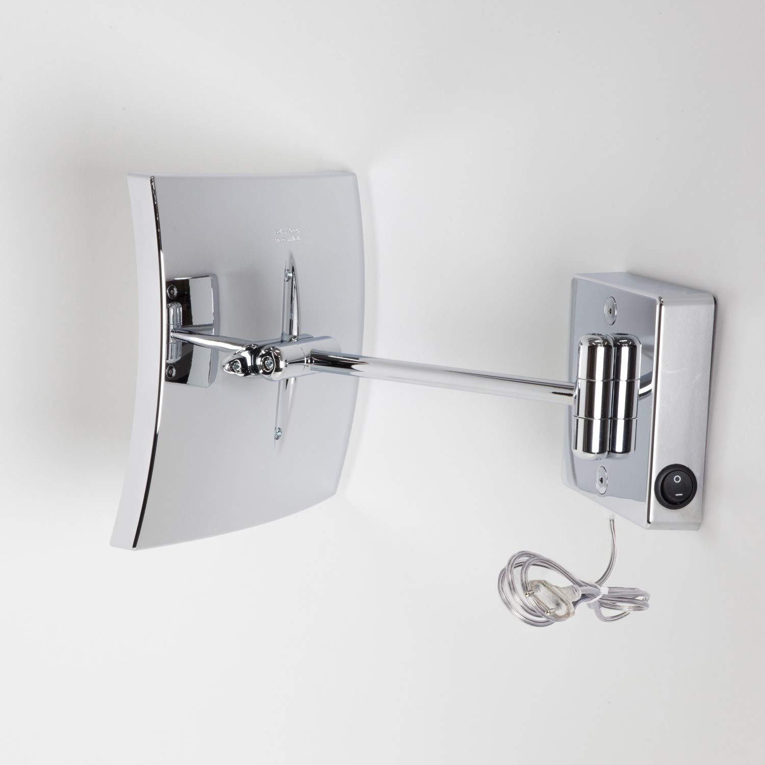 Koh-I-Noor C60/1KK3 Specchio Ingranditore X3 Quadrolo LED, Cromo