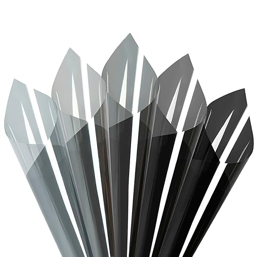 Miniatura 82 de Película de tinte de ventana para automóviles, 50% VLT de 20 pulgadas x 10 pies, bloquea el 99% de los rayos UV e IR, películas antirreflejos
