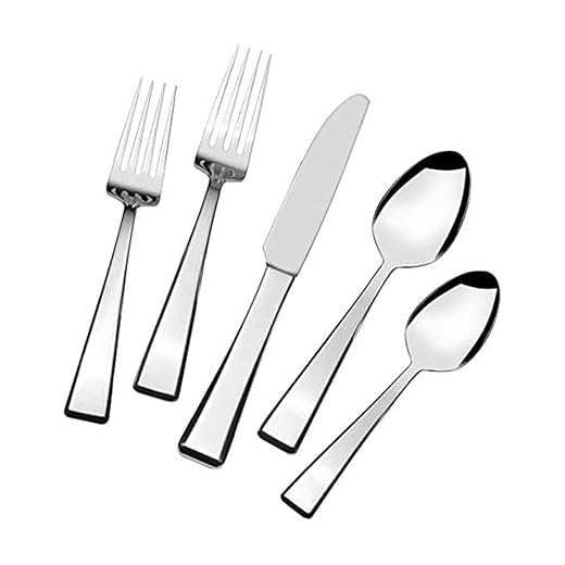 Mikasa Kirkland 65-Piece Flatware Set, Silver