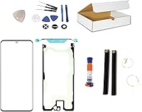 Vista 1 de md0410 - Kit de reparación de pantalla de repuesto compatible con Samsung Galaxy S20 Plus G985 y S20+ 5G G986 - Lente de vidrio frontal exterior