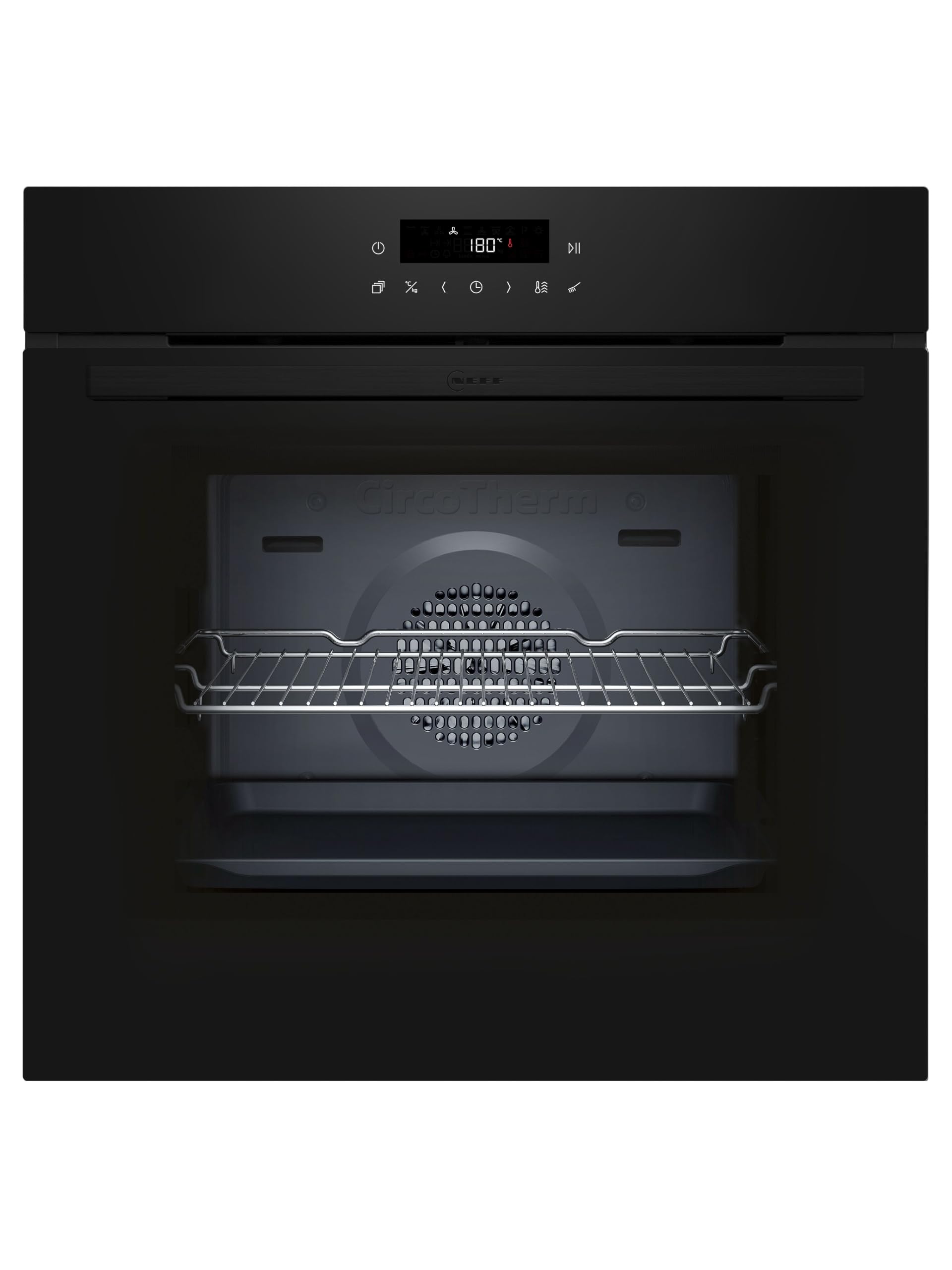 NEFF N30 Einbau-Backofen 60 x 60 cm LED Touch Control 3D Heißluft CircoTherm Air Fry Pyrolyse Schwarz
