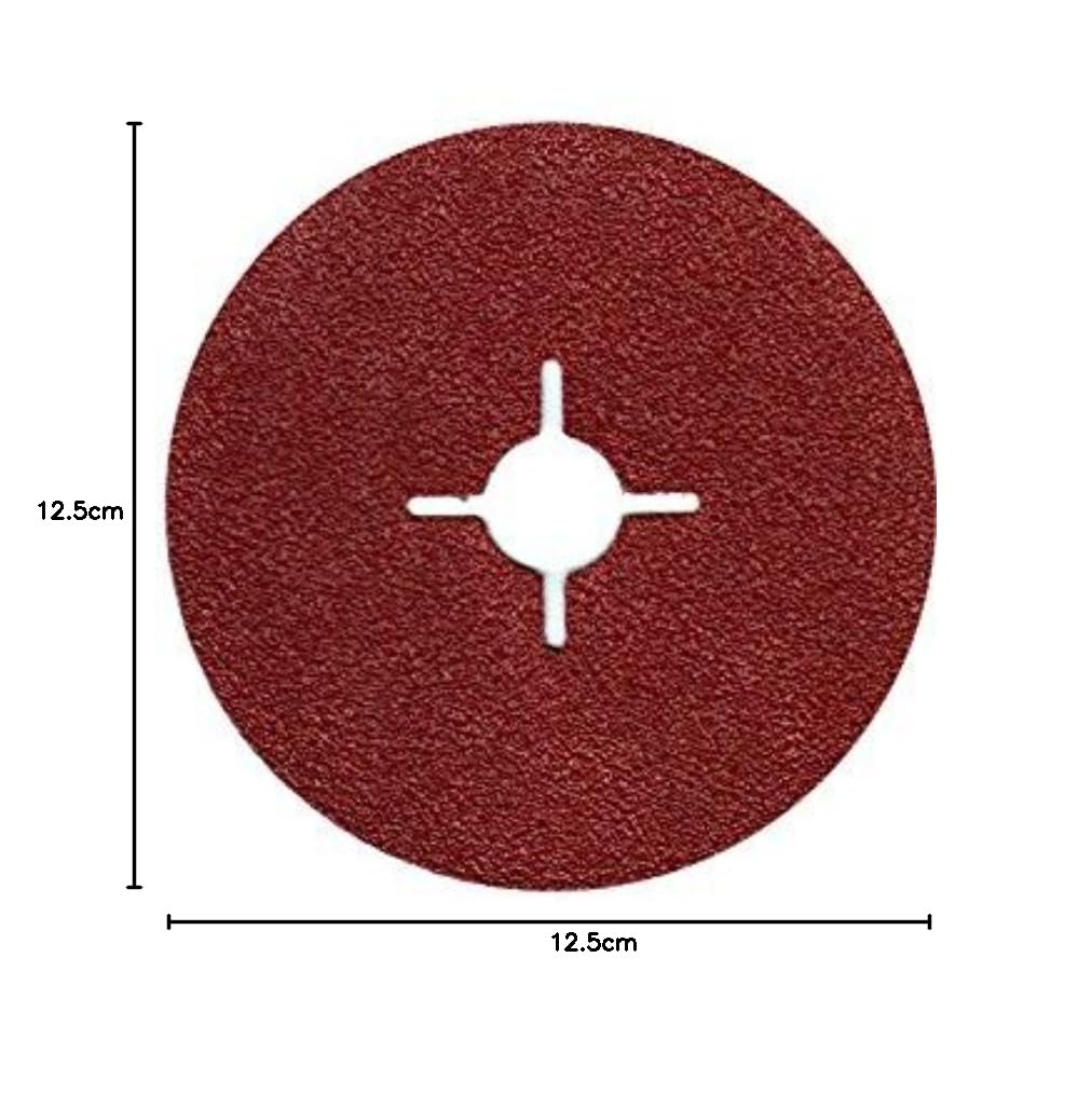 Opakowanie 50 sztuk krążków z włókna szklanego 125 mm ziarnistość 24-180 papier ścierny do szlifierek kątowych (DM 125 mm ziarnistość = 80)