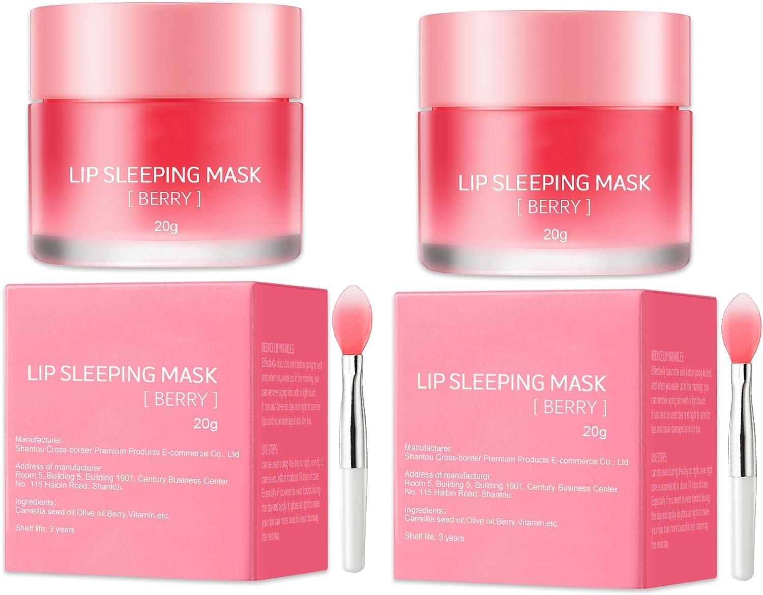 (Most Gifted) 2Pcs Lip Mask, Lip Sleeping Mask, Lip Mask Overnight, Lip Masks for Dry Lips