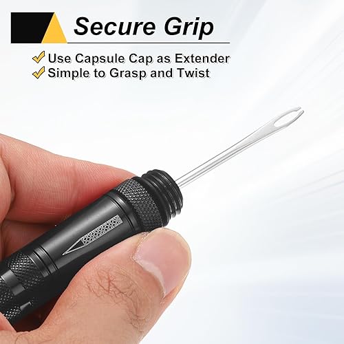 Miniatura 4 de HARFINGTON Kit de reparación de neumáticos de bicicleta sin cámara, herramienta de parche para reparación de pinchazos planos con herramienta de