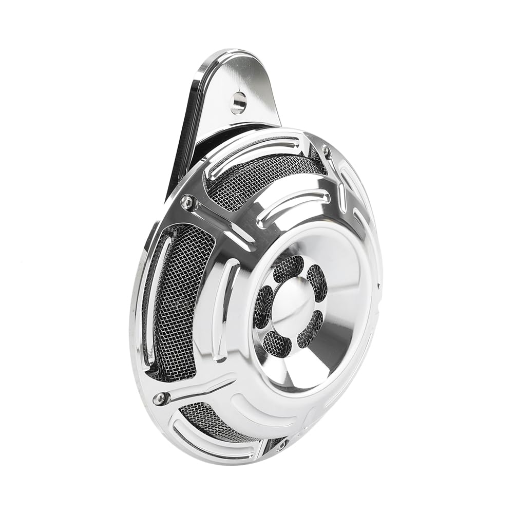 Cngoat41 1 Pc Horn Speaker Cover Aluminum F For Harley Big Twin 1991-2023(For Evo/For Twin Cam/For M8)