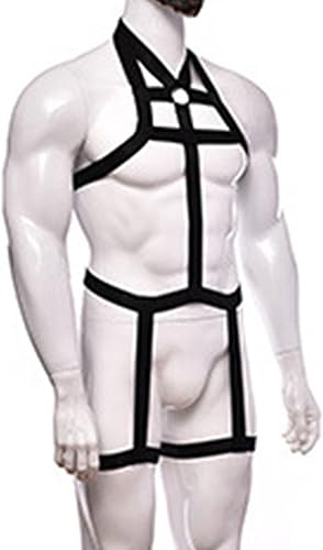 Miniatura 3 de JEShifangjiusu Ropa interior para hombre, con tirantes delgados, de cintura baja, transpirable, atlética, hueca, caliente, atlética, para hombre