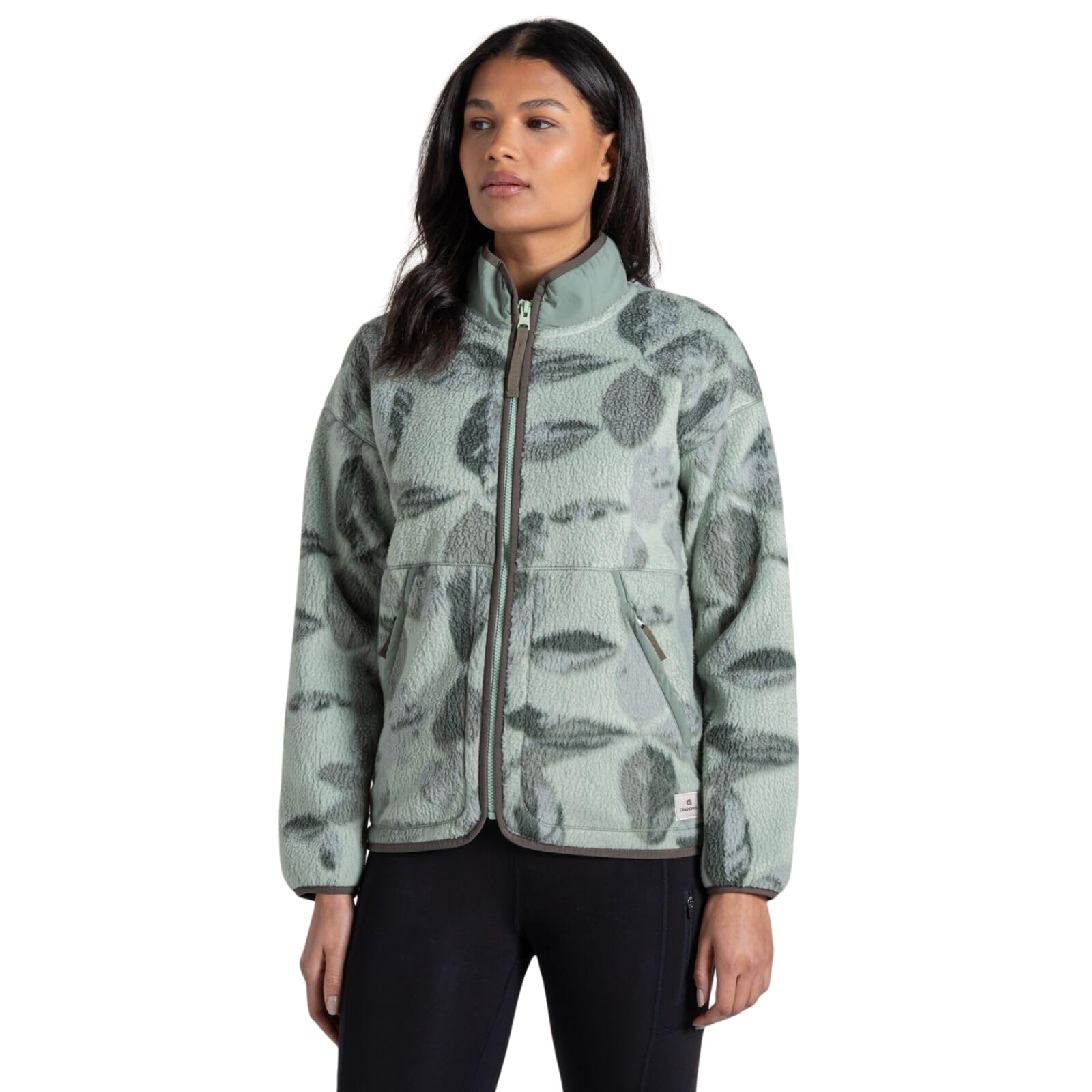 Craghoppers Womens Dante Relaxed Fit Half Zip Fleece - Sage Print - 12