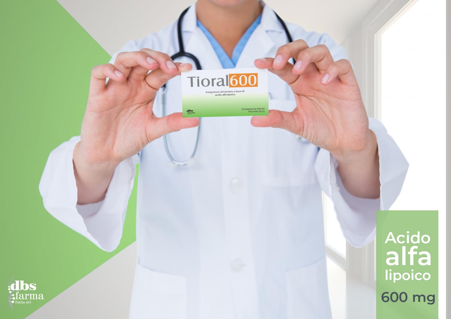 TIORAL 600 | Acido Alfa Lipoico 600 mg | Integratore acido alfa lipoico | 30 Compresse ad Alto Dosaggio Made in Italy